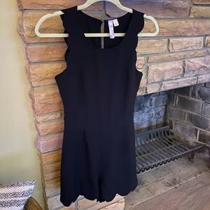 Francesca’s black scalloped romper